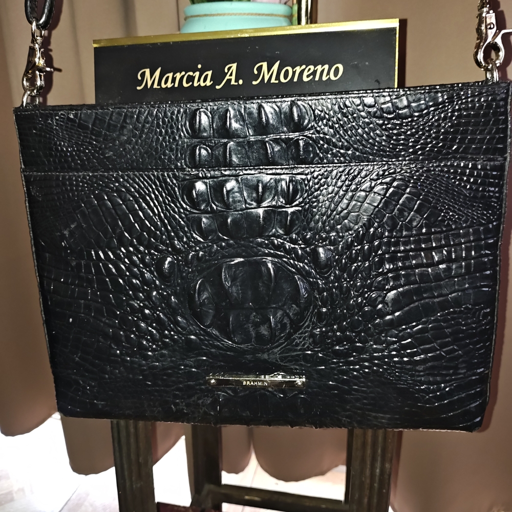 Brahmin Black Melbourne Crossbody